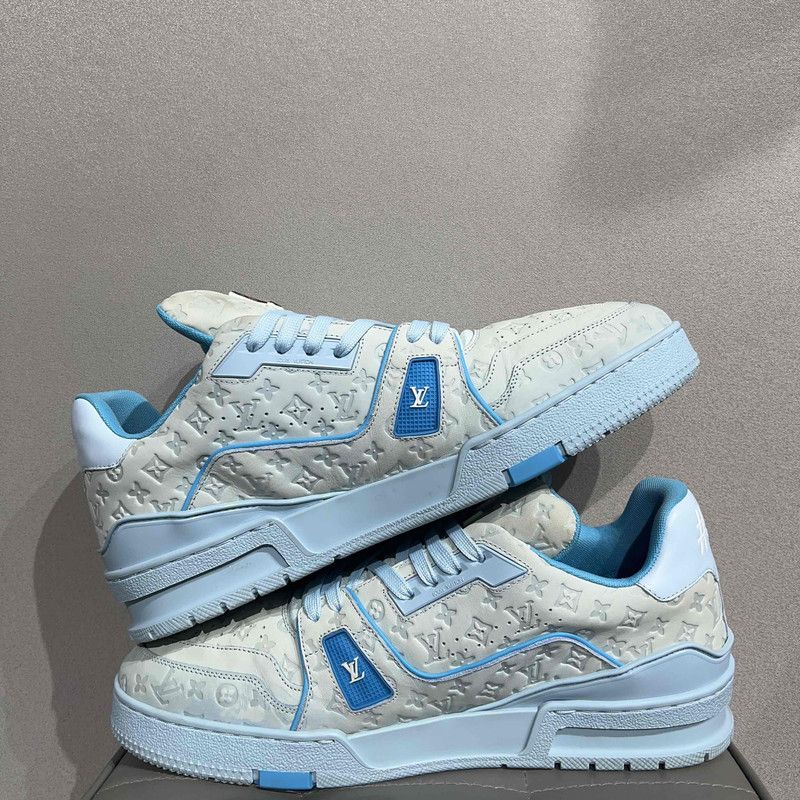 Louis Vuitton Tyler x Louis Vuitton Blue Low Top Trainers 0079 Size US 8.5 / EU 41-42 - 8 Thumbnail