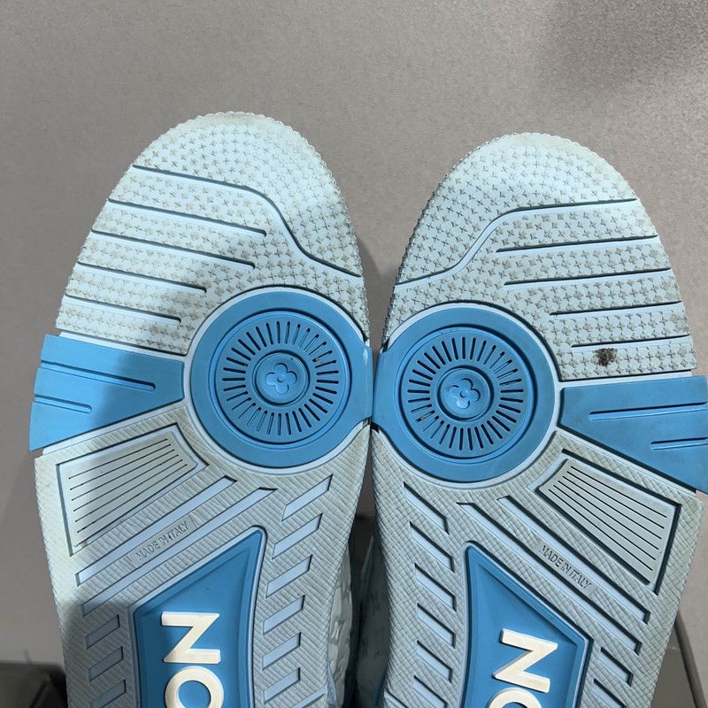 Louis Vuitton Tyler x Louis Vuitton Blue Low Top Trainers 0079 Size US 8.5 / EU 41-42 - 10 Thumbnail