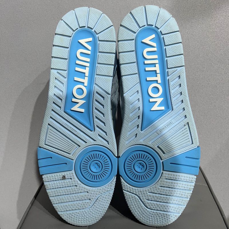 Louis Vuitton Tyler x Louis Vuitton Blue Low Top Trainers 0079 Size US 8.5 / EU 41-42 - 4 Thumbnail