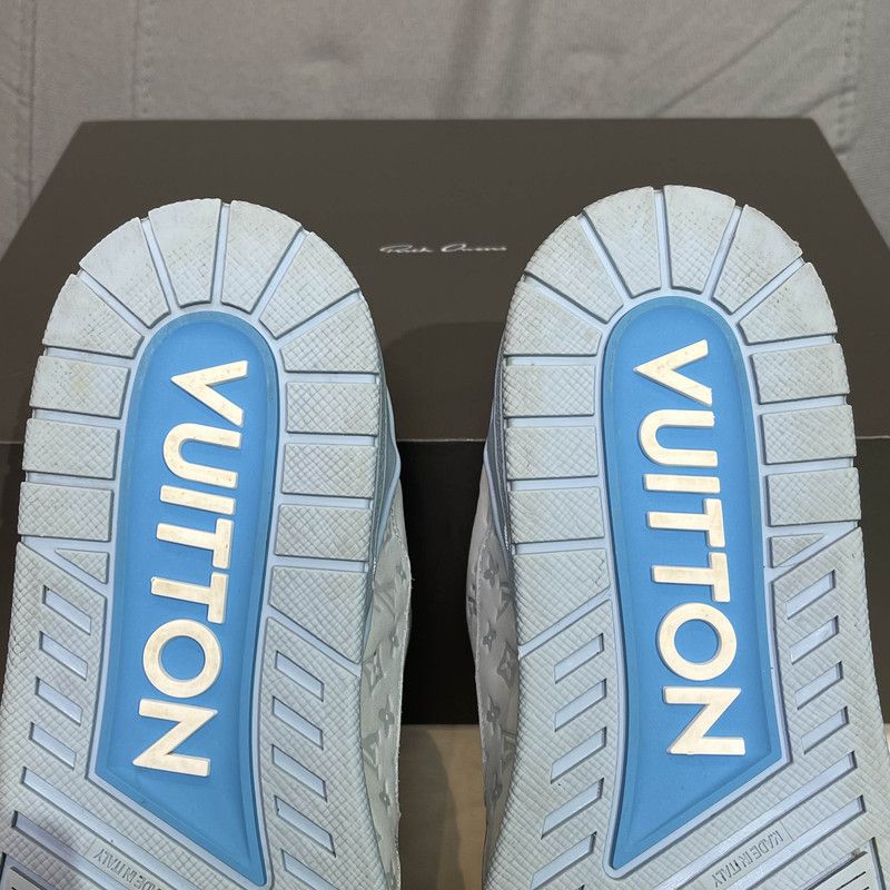 Louis Vuitton Louis Vuitton Trainer Blue Low-Top Sneakers for Men 0079 Size US 8.5 / EU 41-42 - 9 Thumbnail