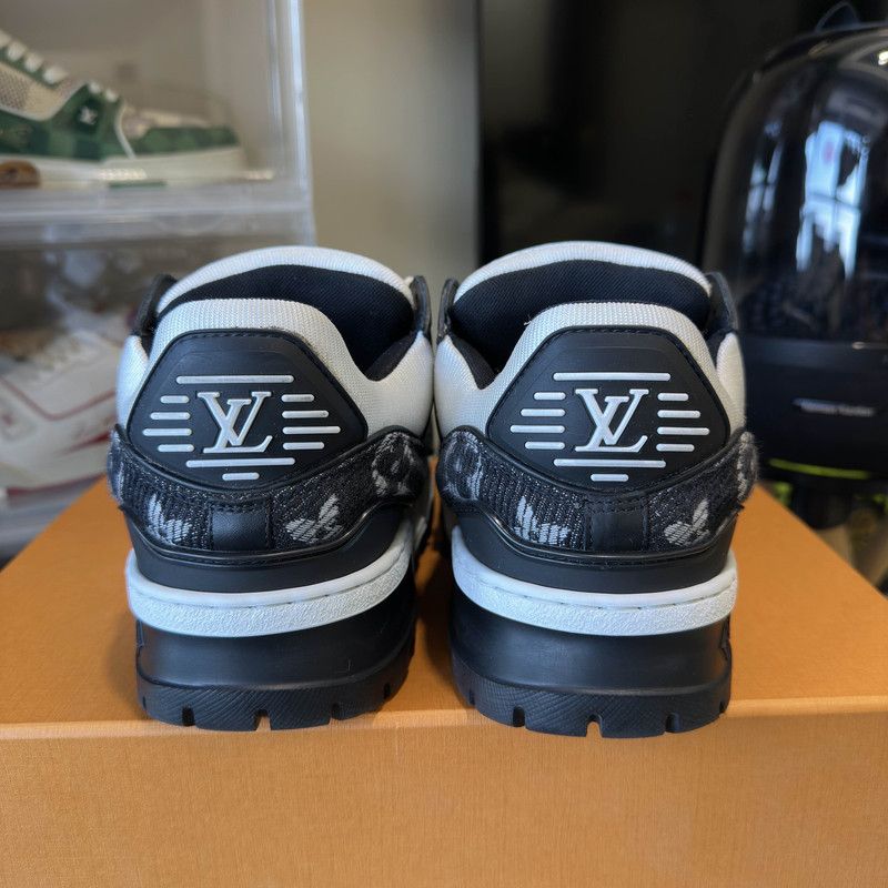 Louis Vuitton Louis Vuitton Trainer Maxi Black and White Sneakers 0079 Size US 6.5 / EU 39-40 - 3 Thumbnail