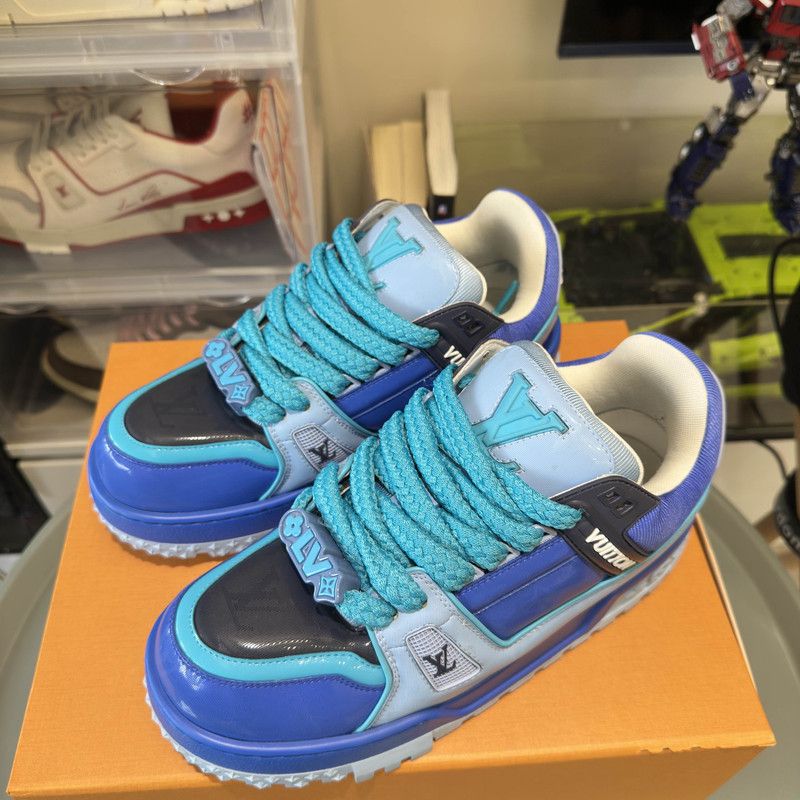 Louis Vuitton Louis Vuitton Trainer Maxi Low Top Sneakers 0079 Size US 8.5 / EU 41-42 - 9 Thumbnail