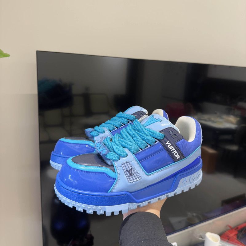 Louis Vuitton Louis Vuitton Trainer Maxi Low Top Sneakers 0079 Size US 8.5 / EU 41-42 - 13 Thumbnail