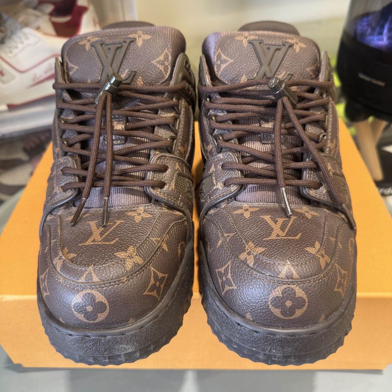Louis Vuitton Louis Vuitton Trainer Maxi Brown Low-Top Sneakers 0079 Size US 8 / EU 41 - 8 Thumbnail