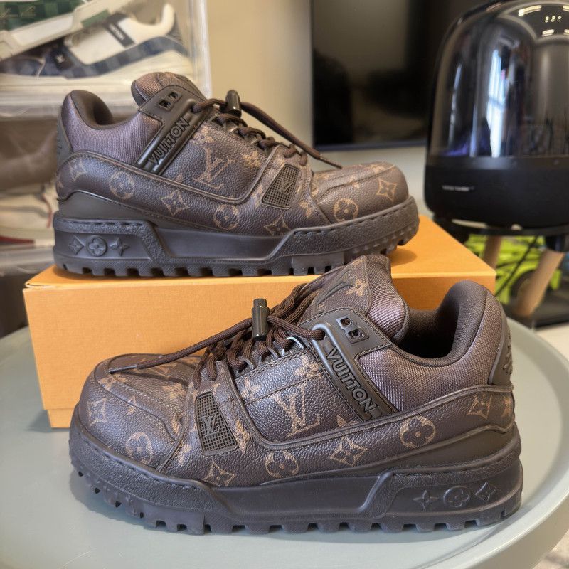 Louis Vuitton Louis Vuitton Trainer Maxi Brown Low-Top Sneakers 0079 Size US 8 / EU 41 - 6 Thumbnail