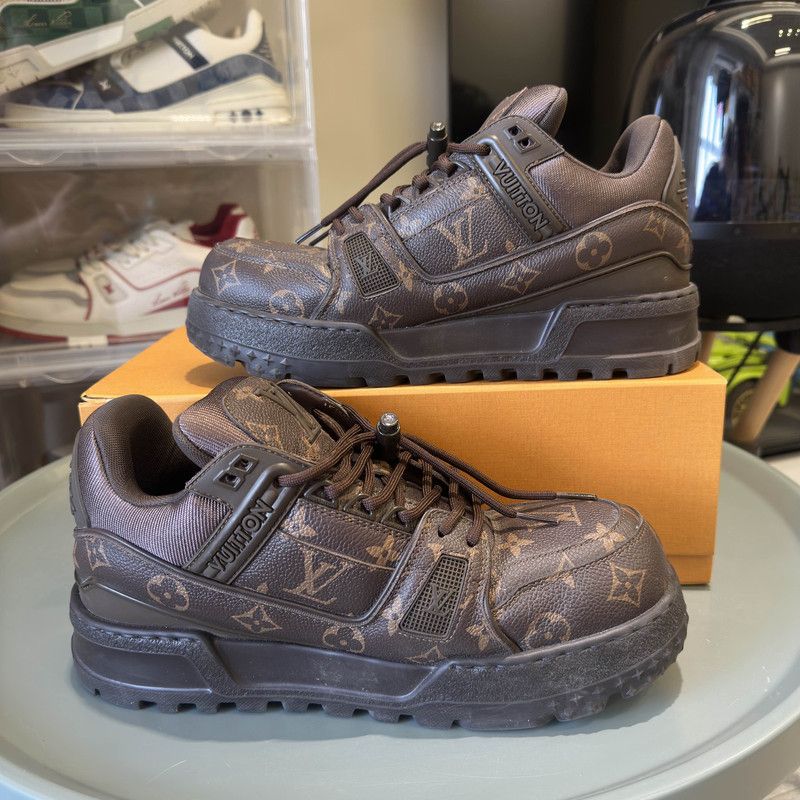 Louis Vuitton Louis Vuitton Trainer Maxi Brown Low-Top Sneakers 0079 Size US 8 / EU 41 - 7 Thumbnail