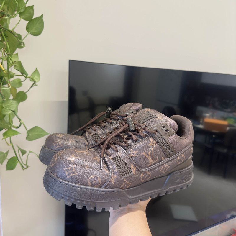 Louis Vuitton Louis Vuitton Trainer Maxi Brown Low-Top Sneakers 0079 Size US 8 / EU 41 - 10 Thumbnail