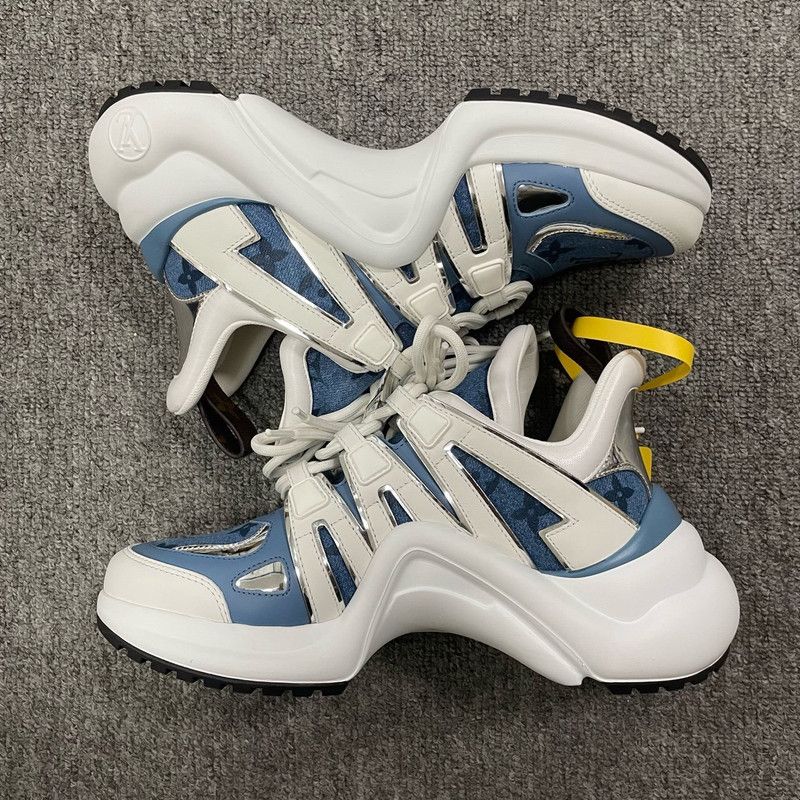 Louis Vuitton Louis Vuitton Color Block Athletic Sneakers 0079 Size US 6.5 / EU 39-40 - 4 Thumbnail