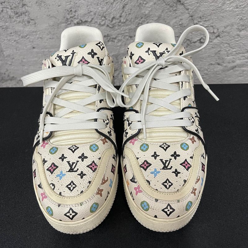 Louis Vuitton Tyler x Louis Vuitton Patterned Low-Top Sneakers 0079 Size US 8.5 / EU 41-42 - 2 Thumbnail