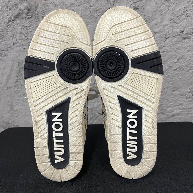 Louis Vuitton Tyler x Louis Vuitton Patterned Low-Top Sneakers 0079 Size US 8.5 / EU 41-42 - 4 Thumbnail