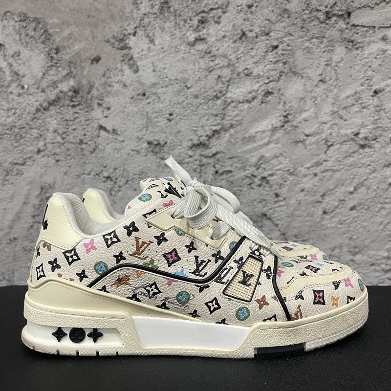 Louis Vuitton Tyler x Louis Vuitton Patterned Low-Top Sneakers 0079 Size US 8.5 / EU 41-42 - 6 Thumbnail