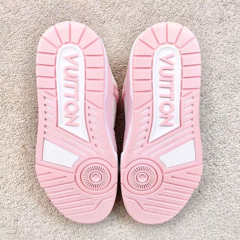 Louis Vuitton Louis Vuitton Trainer Low Top Sneakers in Rose Pink 0079 Size US 7.5 / EU 40-41 - 6 Thumbnail