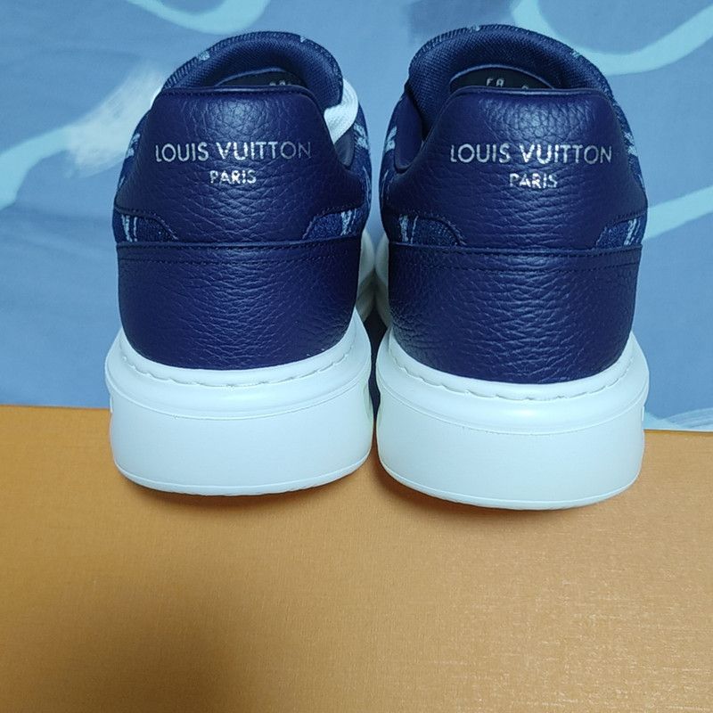 Louis Vuitton Louis Vuitton Beverly Hills Leather Low-Top Sneakers 0079 Size US 9.5 / EU 42-43 - 3 Thumbnail