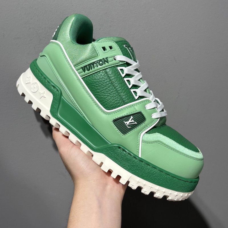 Louis Vuitton Louis Vuitton Trainer Maxi Green Low Top Sneakers 0079 Size US 7.5 / EU 40-41 - 16 Thumbnail