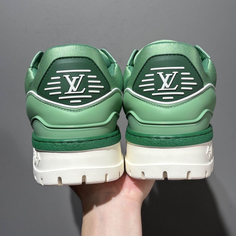 Louis Vuitton Louis Vuitton Trainer Maxi Green Low Top Sneakers 0079 Size US 7.5 / EU 40-41 - 3 Thumbnail
