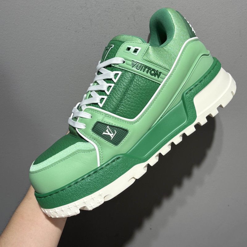 Louis Vuitton Louis Vuitton Trainer Maxi Green Low Top Sneakers 0079 Size US 7.5 / EU 40-41 - 15 Thumbnail