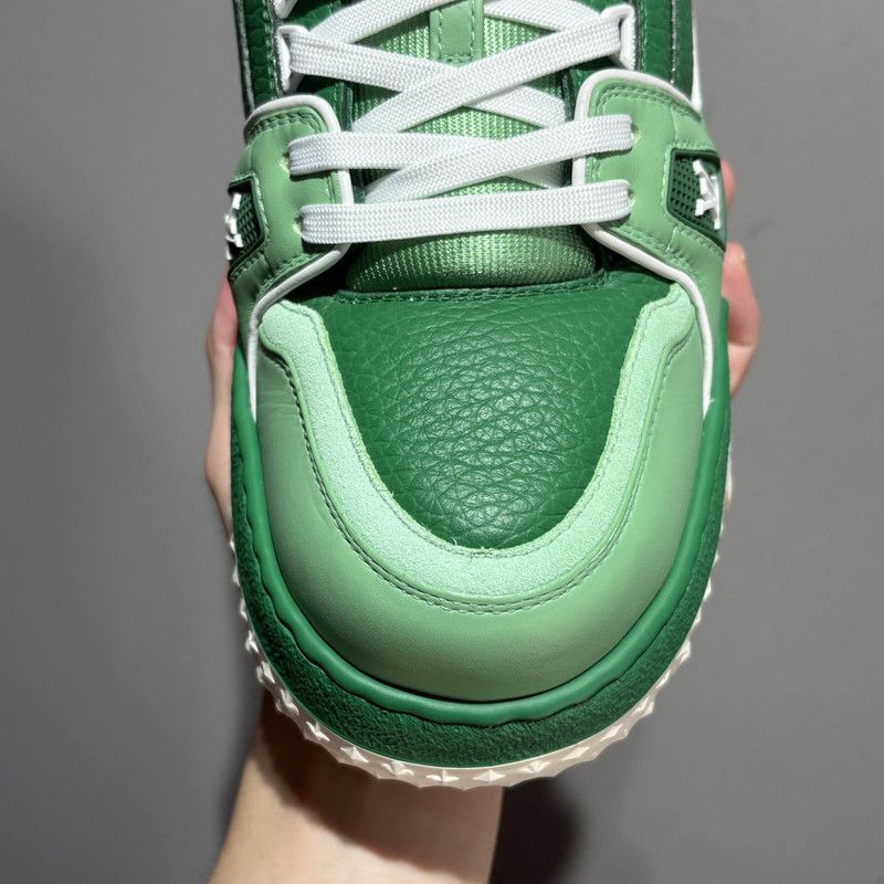 Louis Vuitton Louis Vuitton Trainer Maxi Green Low Top Sneakers 0079 Size US 7.5 / EU 40-41 - 13 Thumbnail