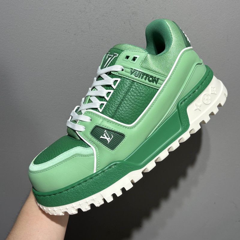 Louis Vuitton Louis Vuitton Trainer Maxi Green Low Top Sneakers 0079 Size US 7.5 / EU 40-41 - 12 Thumbnail
