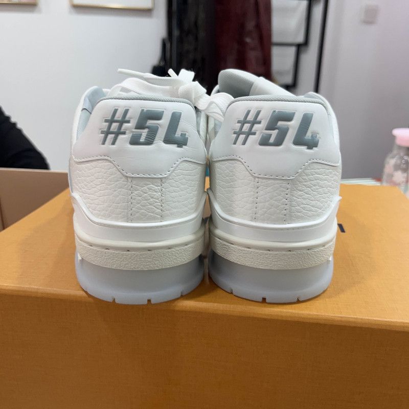 Louis Vuitton Louis Vuitton White Cement Low-Top Sneakers 0079 Size US 8.5 / EU 41-42 - 3 Thumbnail