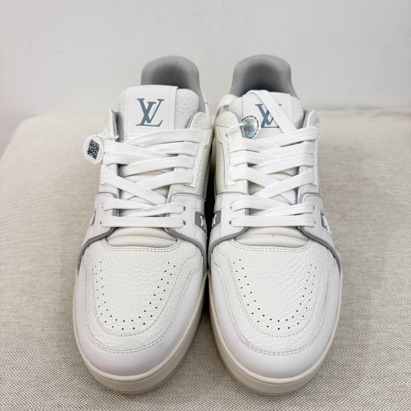 Louis Vuitton Louis Vuitton Trainer White Leather Low-Top Sneakers 0079 Size US 8.5 / EU 41-42 - 2 Thumbnail