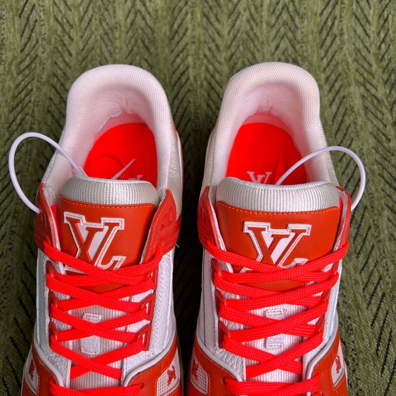 Louis Vuitton Louis Vuitton Orange Trainer Low-Top Sneakers 0079 Size US 8 / EU 41 - 6 Thumbnail