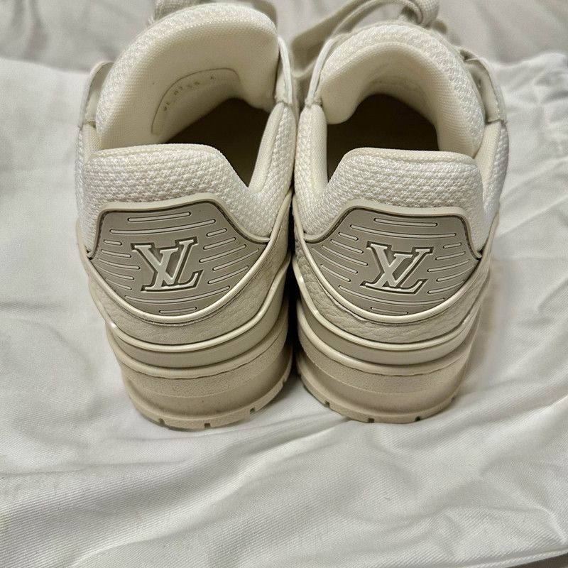 Louis Vuitton Louis Vuitton Low Top Trainers in Beige 0079 Size US 6.5 / EU 39-40 - 3 Thumbnail