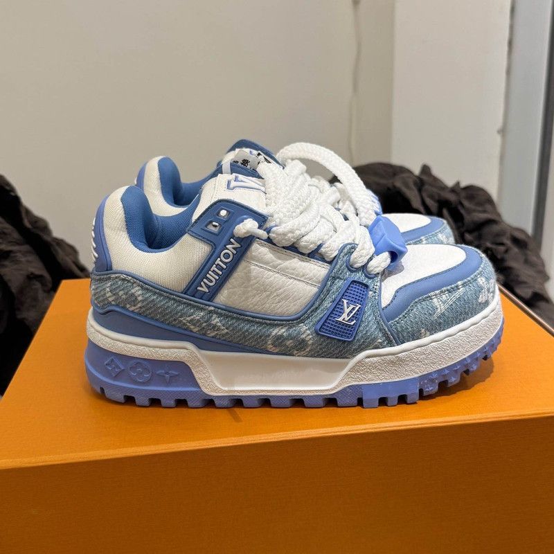 Louis Vuitton Louis Vuitton Trainer Maxi Low-Top Sneakers 0079 Size US 5.5 / EU 38 - 7 Thumbnail