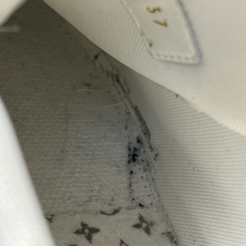 Louis Vuitton Louis Vuitton Low-Top Trainer in Gray and White 0079 Size US 6.5 / EU 39-40 - 16 Thumbnail