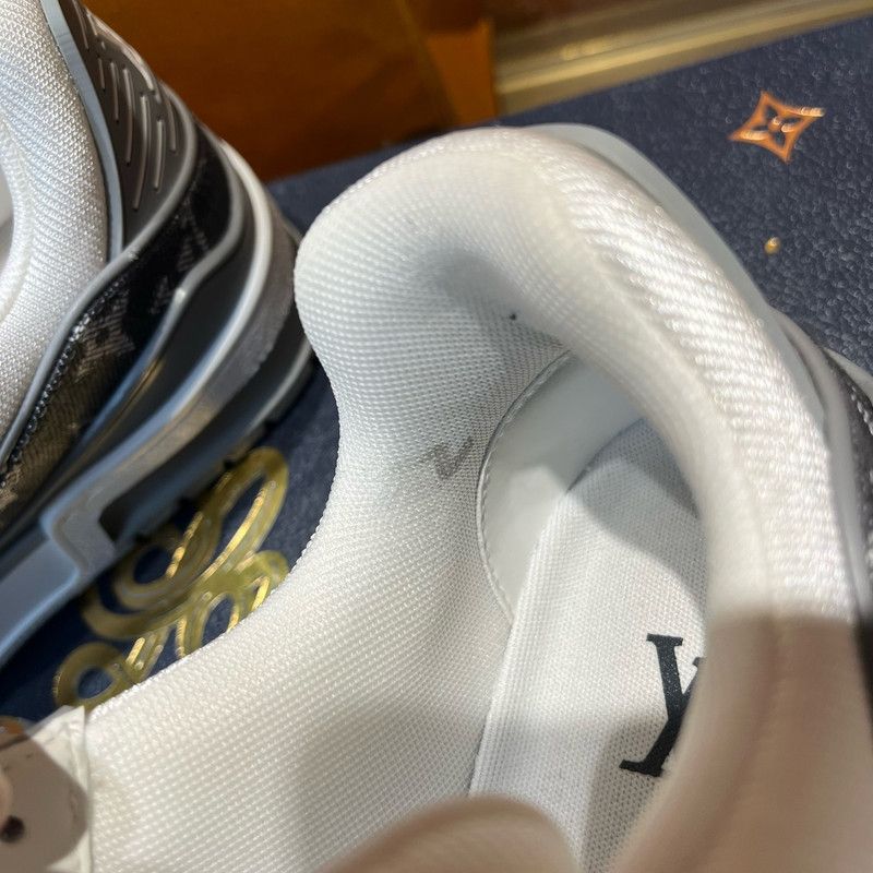 Louis Vuitton Louis Vuitton Low-Top Trainer in Gray and White 0079 Size US 6.5 / EU 39-40 - 13 Thumbnail