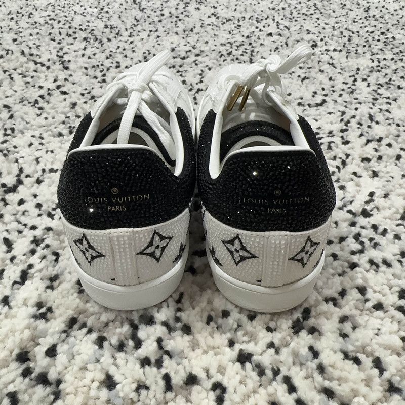 Louis Vuitton Louis Vuitton Luxembourg Black and White Sneakers 0079 Size US 9.5 / EU 42-43 - 3 Thumbnail