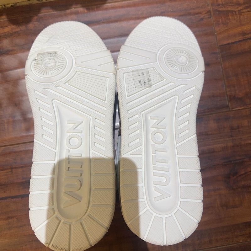 Louis Vuitton Nigo x Louis Vuitton White Trainer Sneakers 0079 Size US 8 / EU 41 - 4 Thumbnail