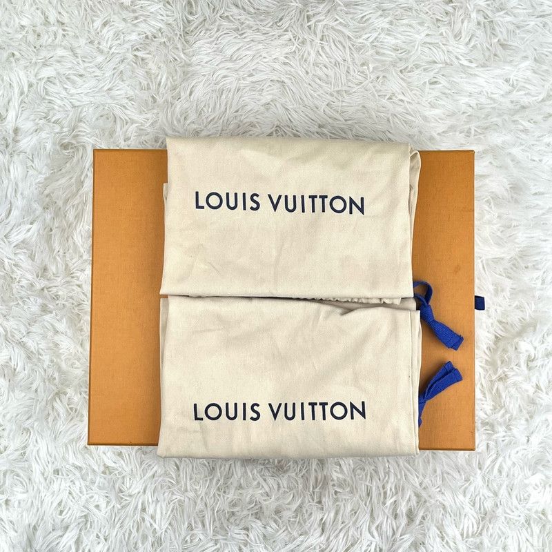 Louis Vuitton Louis Vuitton Denim Blue Trainer Sneakers for Men 0079 Size US 10.5 / EU 43-44 - 8 Thumbnail