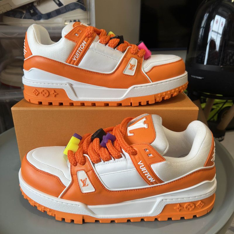 Louis Vuitton Louis Vuitton Trainer Maxi Fashion Sneakers for Men 0079 Size US 12 / EU 45 - 7 Thumbnail