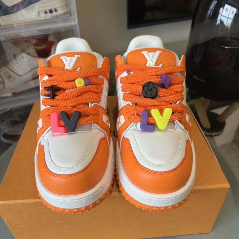 Louis Vuitton Louis Vuitton Trainer Maxi Fashion Sneakers for Men 0079 Size US 12 / EU 45 - 2 Thumbnail