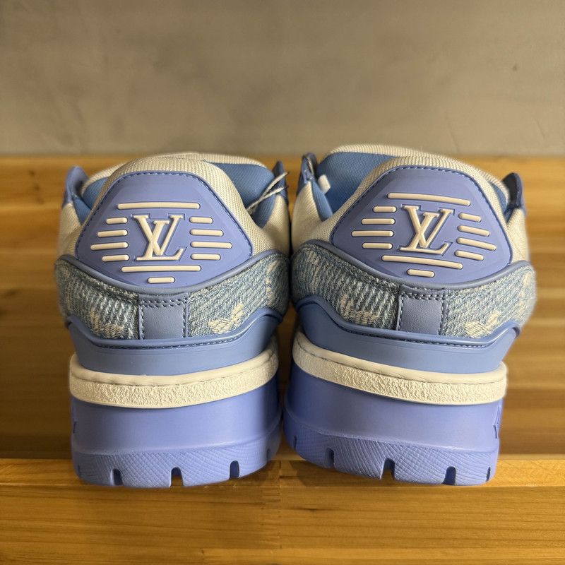 Louis Vuitton Louis Vuitton Trainer Maxi Low Top Sneakers Blue 0079 Size US 7.5 / EU 40-41 - 3 Thumbnail