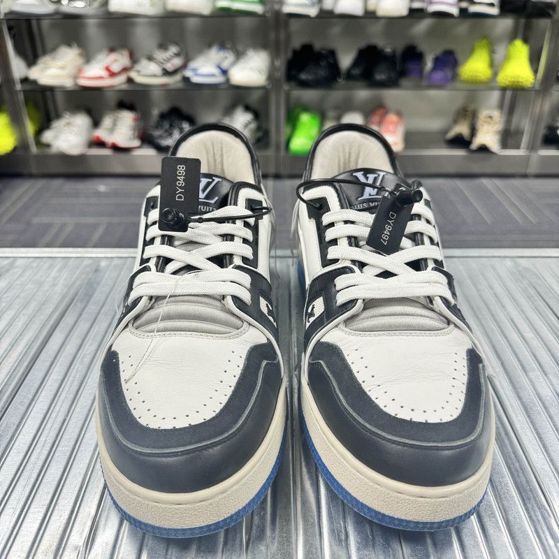 Louis Vuitton Louis Vuitton Trainer Black and Blue Sneakers 0079 Size US 8 / EU 41 - 2 Thumbnail