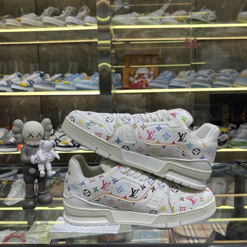 Louis Vuitton Takashi Murakami x Louis Vuitton Low-top Trainers 0079 Size US 7.5 / EU 40-41 - 10 Thumbnail
