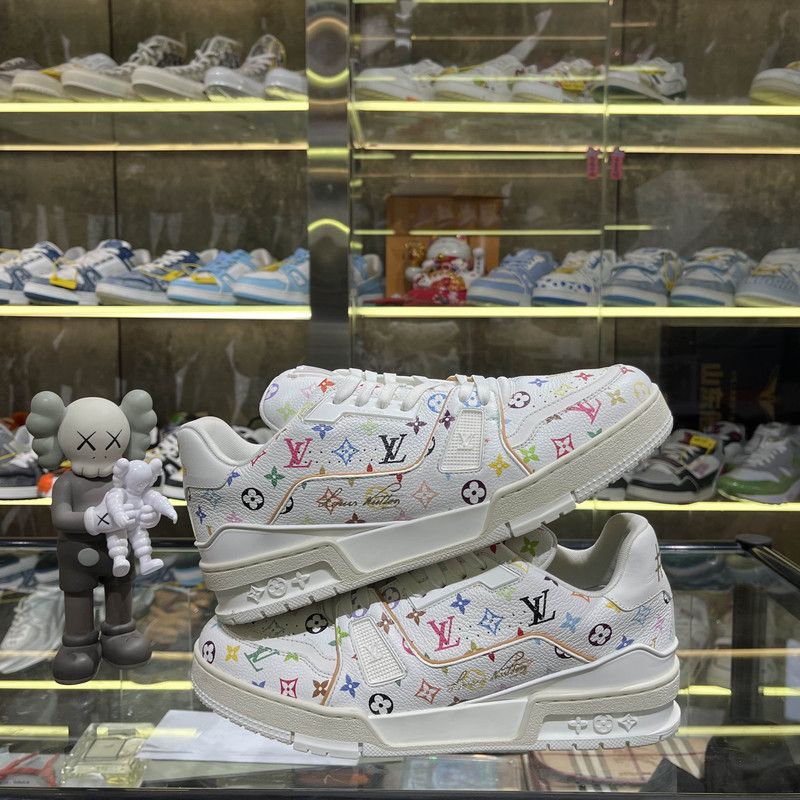 Louis Vuitton Takashi Murakami x Louis Vuitton Low-top Trainers 0079 Size US 7.5 / EU 40-41 - 9 Thumbnail