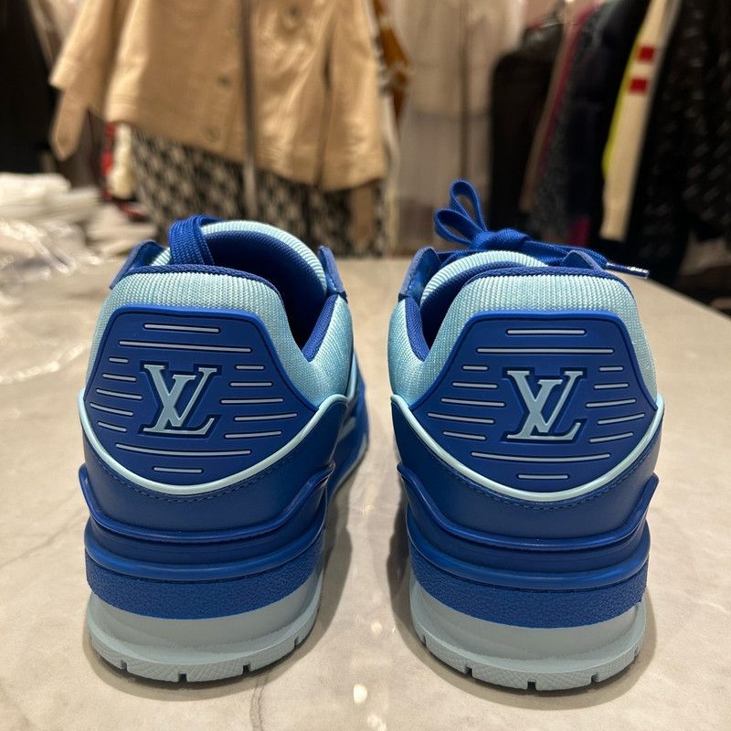 Louis Vuitton Louis Vuitton Trainer Blue Casual Sneakers for Men 0079 Size US 8.5 / EU 41-42 - 5 Thumbnail
