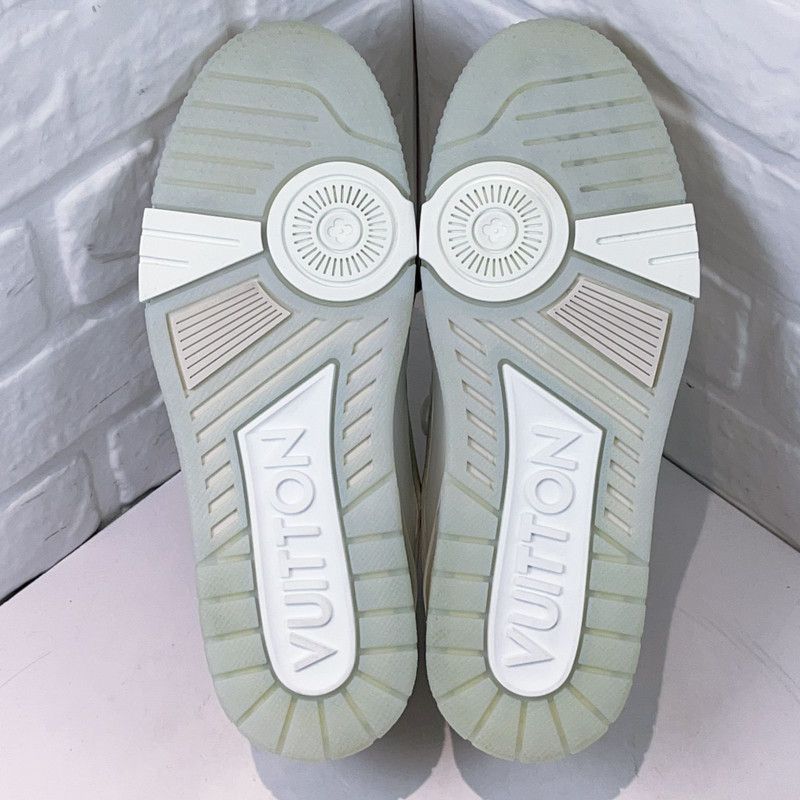Louis Vuitton Louis Vuitton White Trainer Low-Top Fashion Sneakers 0079 Size US 8 / EU 41 - 4 Thumbnail