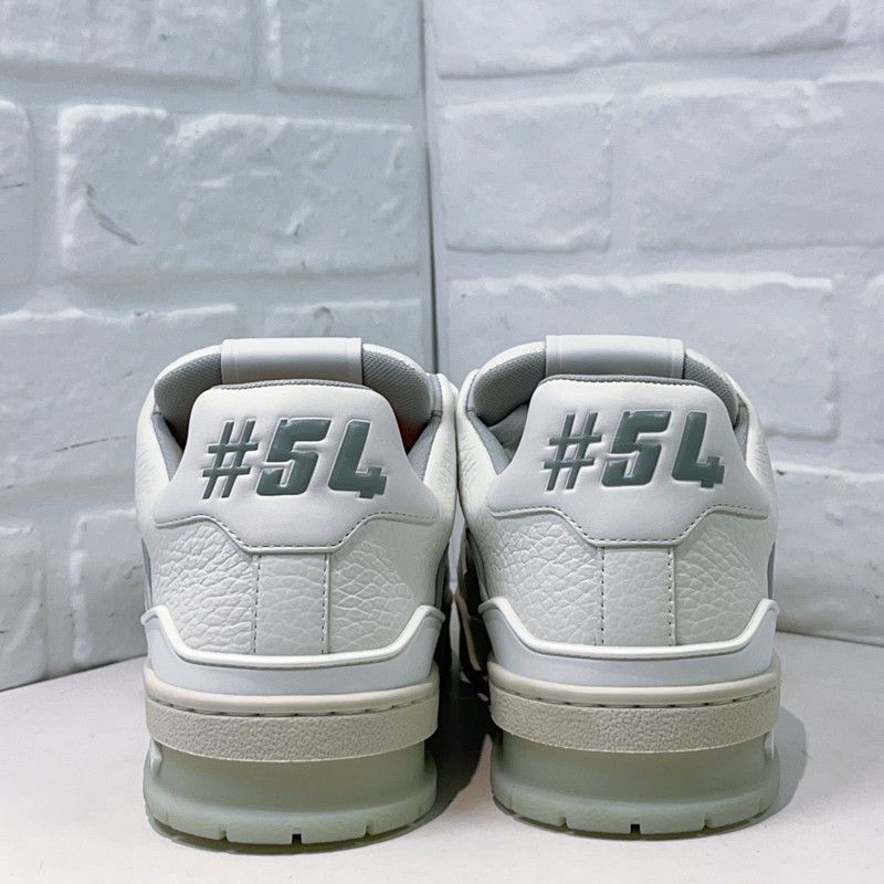 Louis Vuitton Louis Vuitton White Trainer Low-Top Fashion Sneakers 0079 Size US 8 / EU 41 - 3 Thumbnail