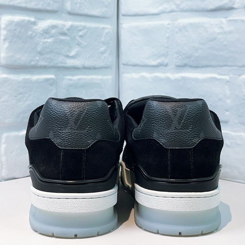 Louis Vuitton Louis Vuitton Trainer Low-top Black Fashion Sneakers 0079 Size US 8.5 / EU 41-42 - 3 Thumbnail