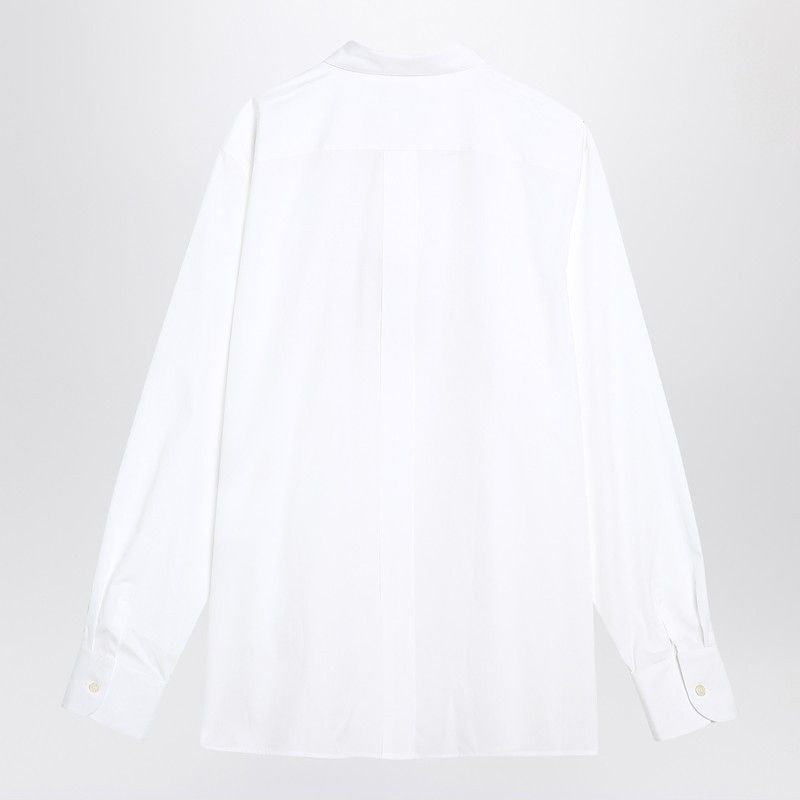 Saint Laurent Paris Saint Laurent White Cassandre Shirt In Cotton Size US XL / EU 56 / 4 - 2 Thumbnail