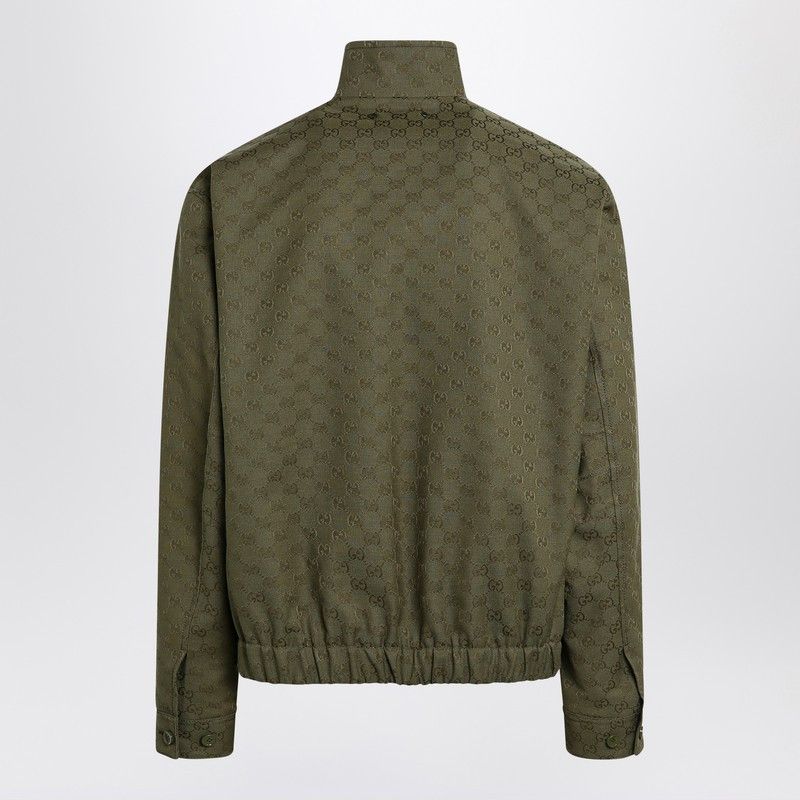 Gucci Gucci Green Forest Bomber In Gg Fabric Size US M / EU 48-50 / 2 - 2 Thumbnail