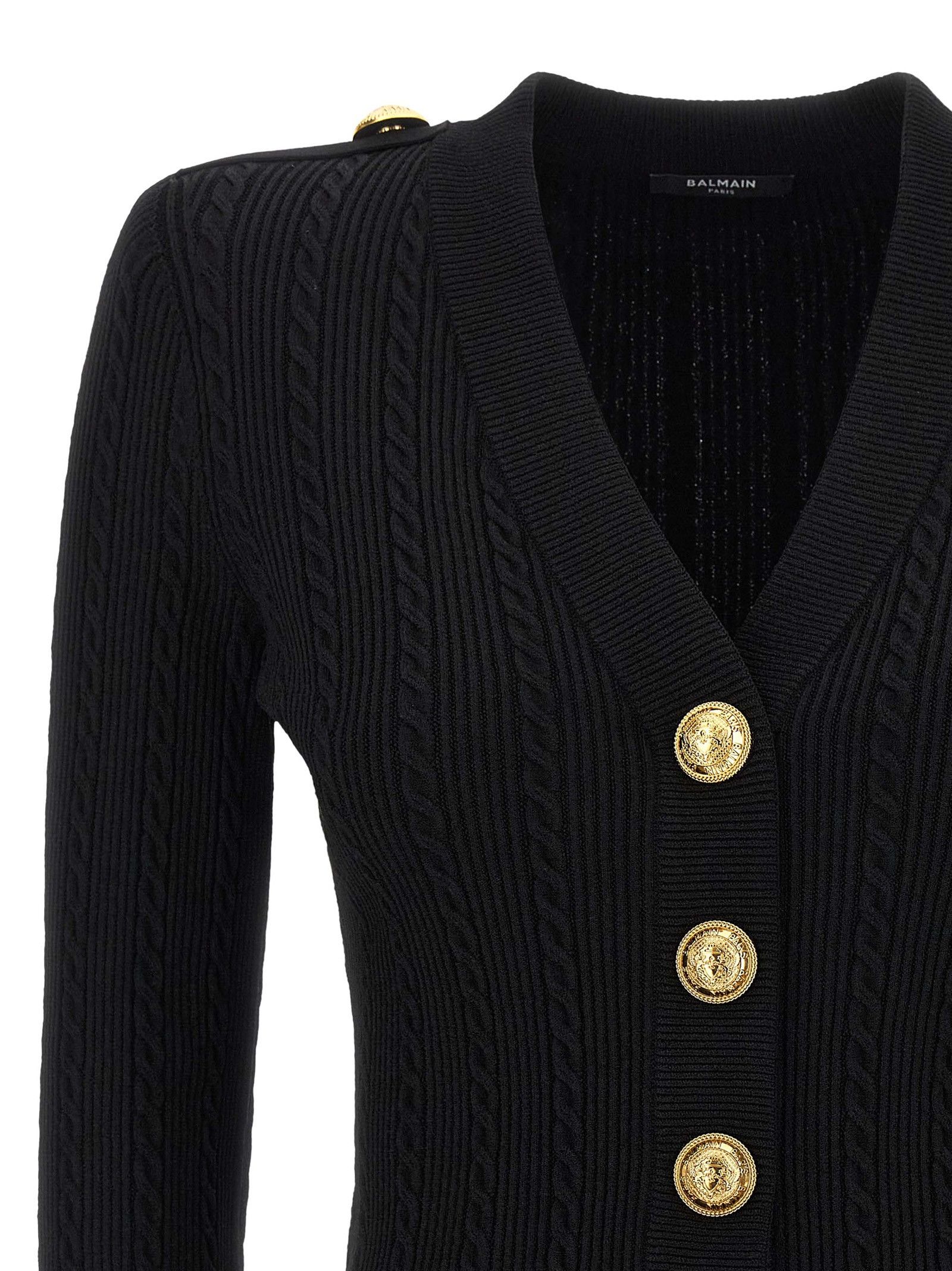 Balmain Twisted Knit Cardigan Size M / US 6-8 / IT 42-44 - 3 Thumbnail