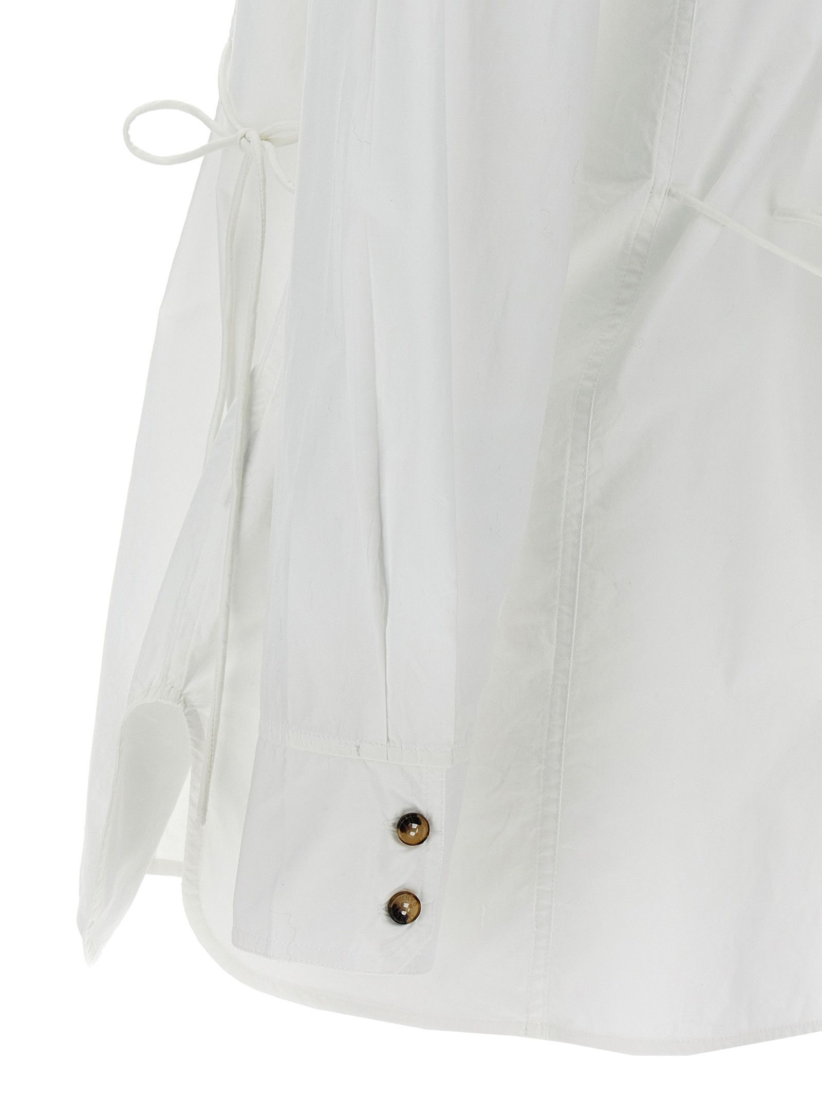 Ganni Lace-Up Shirt Size S / US 4 / IT 40 - 4 Thumbnail