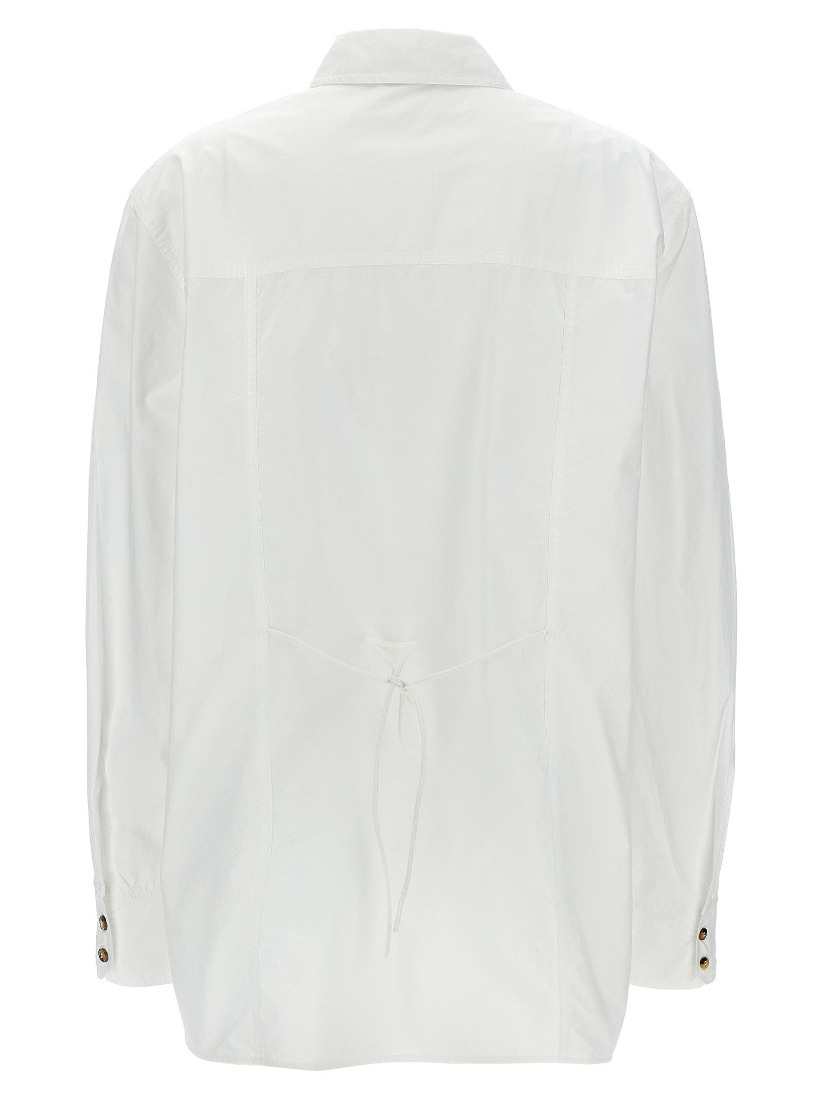 Ganni Lace-Up Shirt Size S / US 4 / IT 40 - 2 Thumbnail