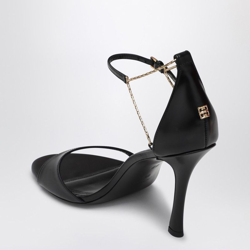 Givenchy Givenchy 4G Liquid 95 Sandals In Black Leather Size US 11 / IT 41 - 2 Thumbnail