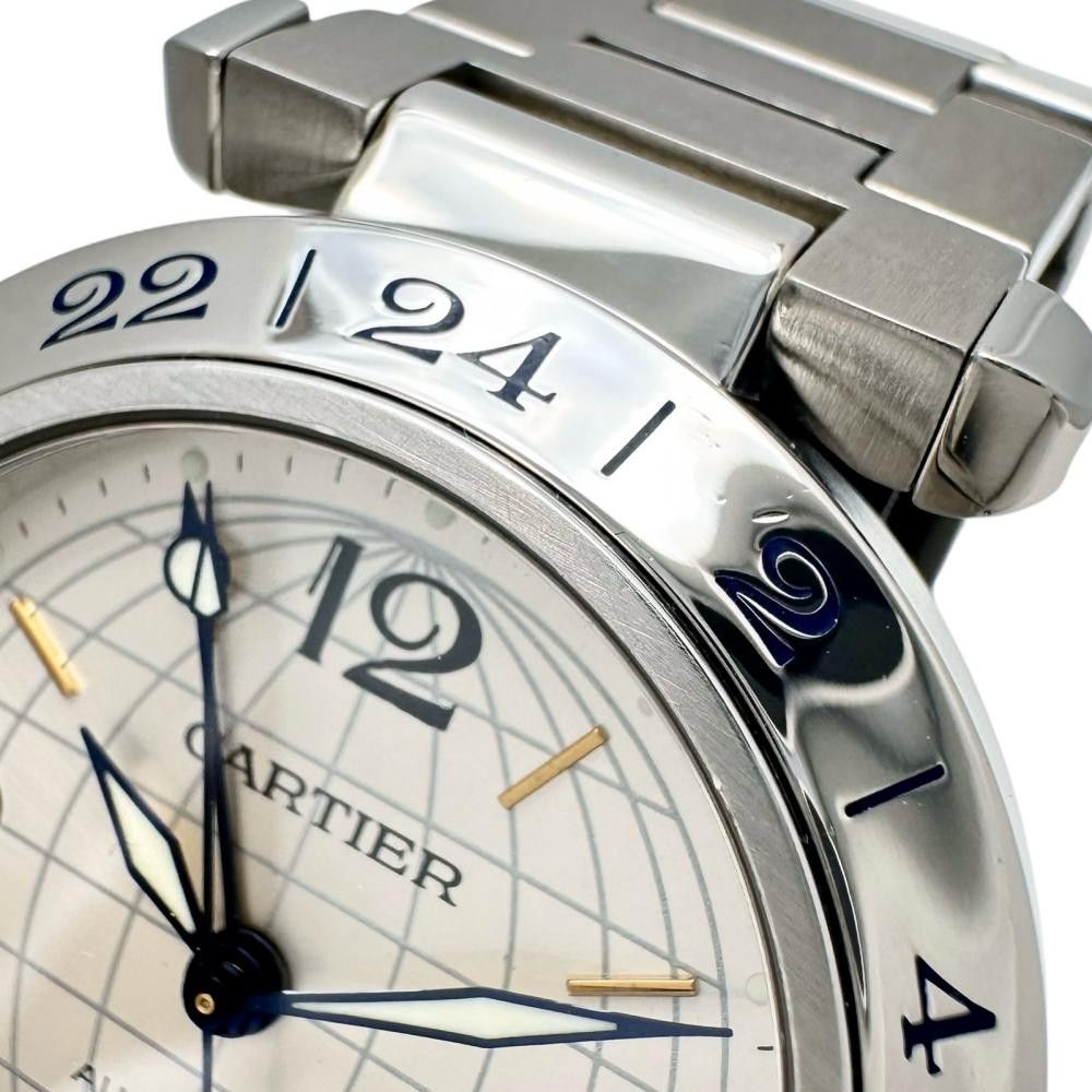 Cartier Cartier Cartier PashaC Meridian Stainless Steel Metal Automatic W31029M7 Size ONE SIZE - 5 Thumbnail