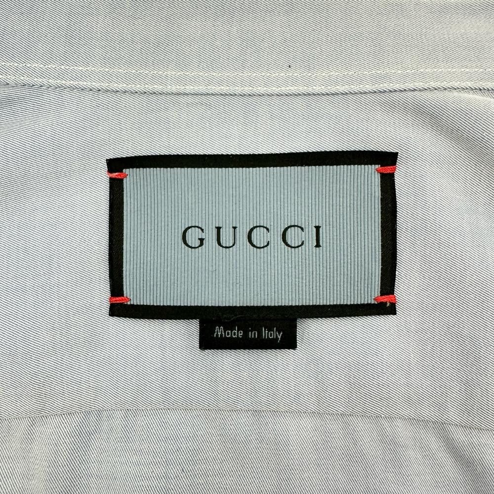 Gucci Gucci Gucci 448533 Cotton Shirt Cotton Dress Shirt 448533 Size ONE SIZE - 5 Thumbnail